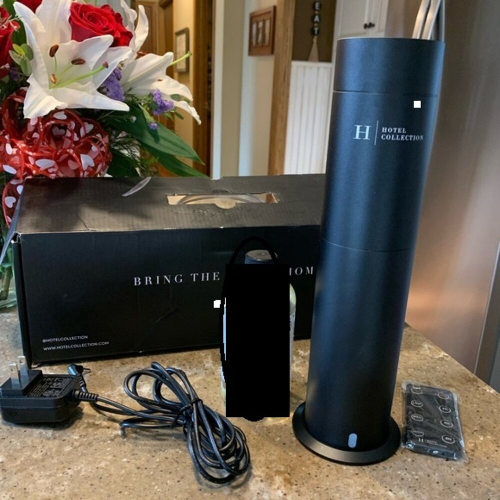 Hotel collection diffuser works great with box, remote and instructions